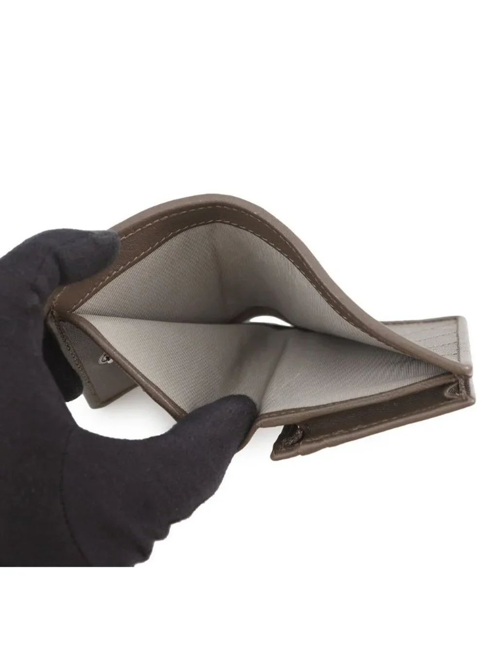 Gucci Bifold Wallet Interlocking Blanc Di Leather